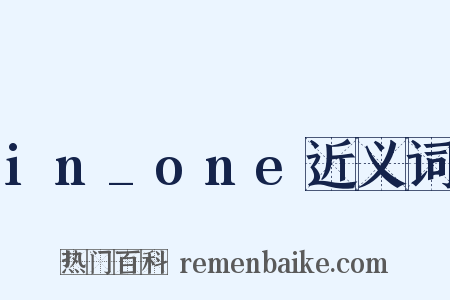 in_one近义词是什么意思的图片